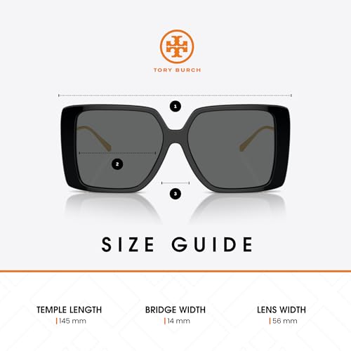 Tory Burch TY7205D Low Bridge Fit Irregular Sunglasses for Women +BUNDLE with ACCESSORY EYEWEAR KIT4