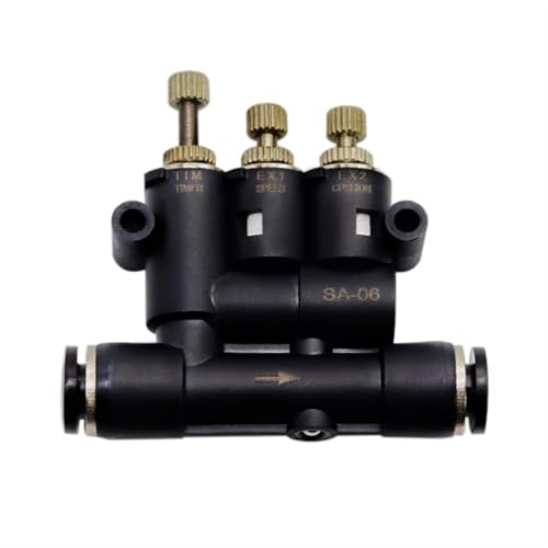 Amortiguadores de ajuste neumático externo y cilindro de carrera industrial regulable