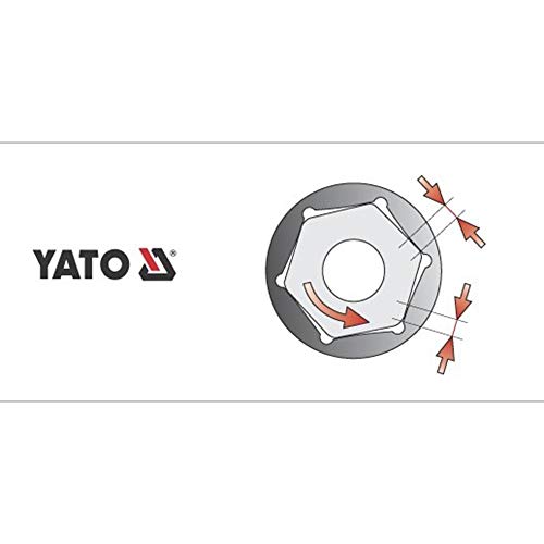 Image of Yato YT-1416 Hexagonal Deep Socket 5.5mm x 50mm for 1 /4 Inch Wrench Set | CrV Chromium Mirror Plated Steel | Tool Box | Home & Mechanical Tools | Industrial