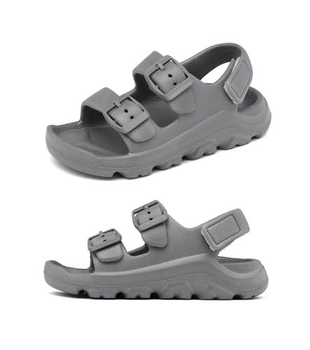 Image of Boys Girls Toddler Little Kid Sandals Buckle Adjustable Water Sandal With Hook Loop Back Strap(Toddler 5-Little Kid 12)