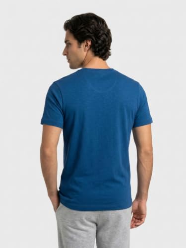 Image of Park Avenue Men Regular Fit Solid Pattern Pure Cotton Round Neck T-Shirt