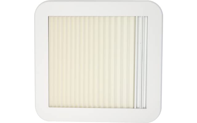 BERGER | Claraboya Caravana 40x40 con Oscurecedor y Mosquitera Ajustable - Claraboya Techo Transparente de 40 x 40 cm con Persiana de Oscurecimiento y Mosquitera para Caravana