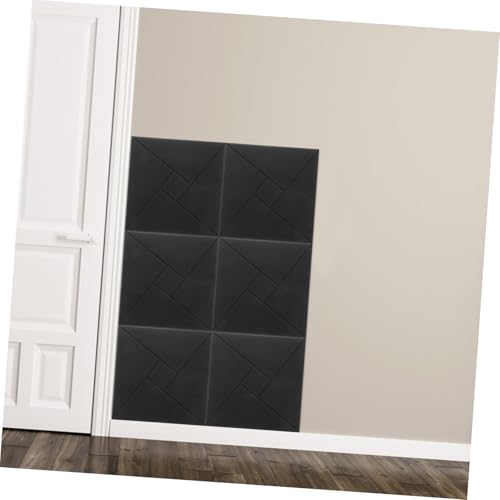 Abaodam 6pcs Paneles Acústicos Autoadhesivos para Absorción de Sonido, Paneles de Fibra de Poliéster para Aislamiento Acústico en Estudios de Música, Dormitorios y Cinemas en Casa, Fácil Instalación y Reducción de Ruido miniatura 6