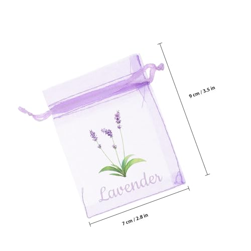 20 bolsas de organza violeta para fragancia de 5g miniatura 2