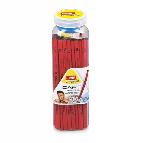 Image of Dart Wooden Pencils - 50 Count Jar | Premium HB Lead | Smooth Writing, Break-Resistant Core | Ideal for School, Office & Home Use