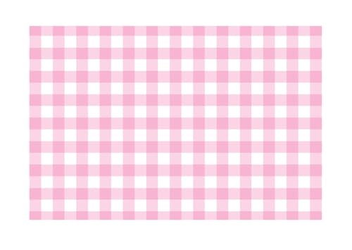 Baby Pink Gingham Paper Placemats - Set of 24 Disposable Placemats 12