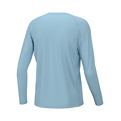 Image of HUK Boys Pursuit Solid Long Sleeve Shirt, Fishing Shirt for Kids