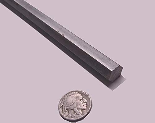 1018 Carbon Steel Hex Rod .500" Diameter x 6 Foot Length 1 Piece