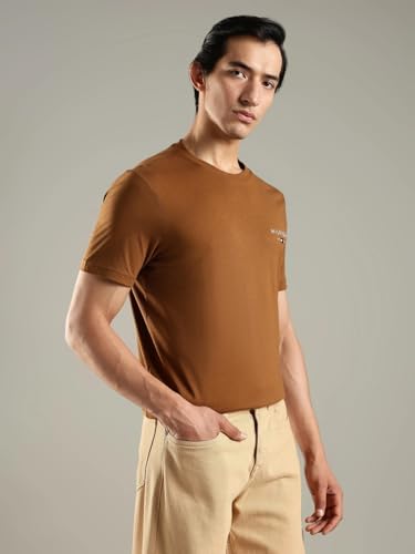 Image of Solid Regular Fit Cotton T-Shirt