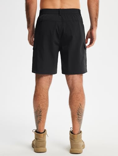 Image of Libin Men's Hiking Cargo Shorts with Zipper Pockets