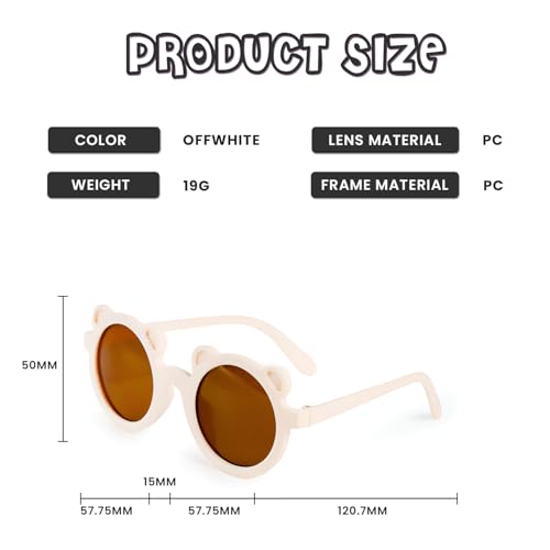 Image of SYGA Kids Goggles, UV Protection Eyewears with Round Shape Monkey Style, Suitable for Age 3 to 8 Years