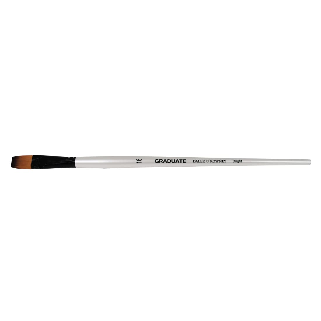 Daler-Rowney Graduate Multi-Technique Brush, Synthetic Hair, Long Handle, Bright, 16