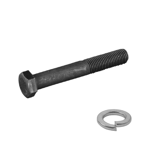 cyclingcolors Tornillo de hoja para cortacésped con arandela de freno, rosca 9,5 mm, 3/8 pulgadas, 24 UNF, 76 mm