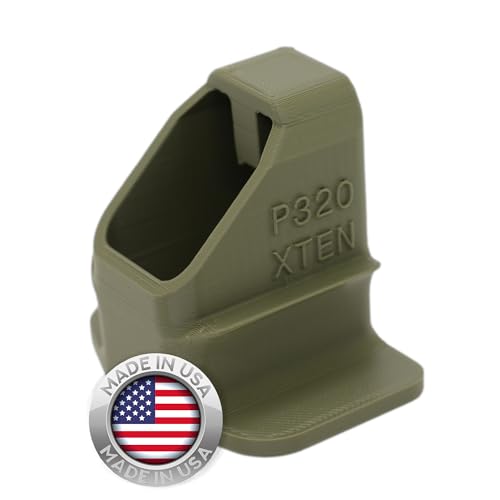 EZMAGLOADER Magazine Loader for The SIG Sauer P320 XTEN 10mm- Easy Pain Free Loading - Comfortable Grip - Durable 3D Printed Construction - Large Flanges for Thumb Relief