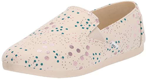 TOMS Redondo - Zapatos planos casuales para mujer, color negro, Estampado de lunares de abedul Super Bloom, 7 TOMS Redondo - Zapatos planos casuales para mujer, color negro, Estampado de lunares de abedul Super Bloom, 7