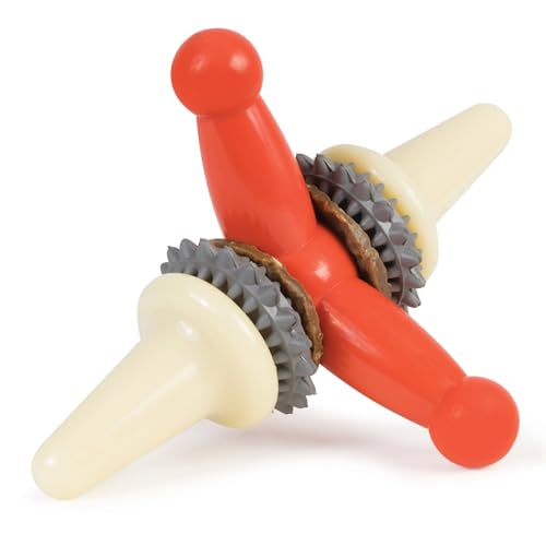 PetSafe Busy Buddy Jack - Keeps Dog Busy - Includes Treats Refill - Treat Holding Dog Toy - Helps Clean Teeth - Durable Rubber - Strong Chewers - Dishwasher Safe - Large - Orange