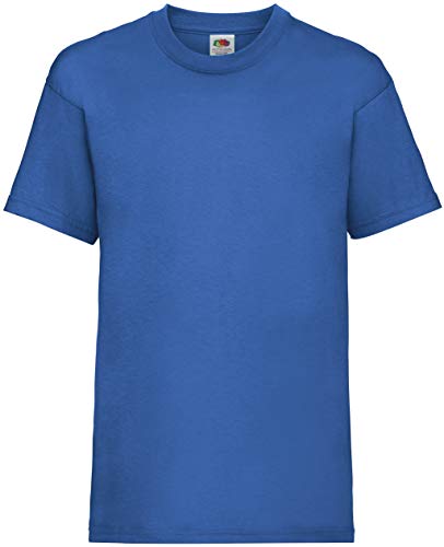 Fruit of the Loom Value T, Camiseta Niño, Azul (Königsblau), 5-6 años