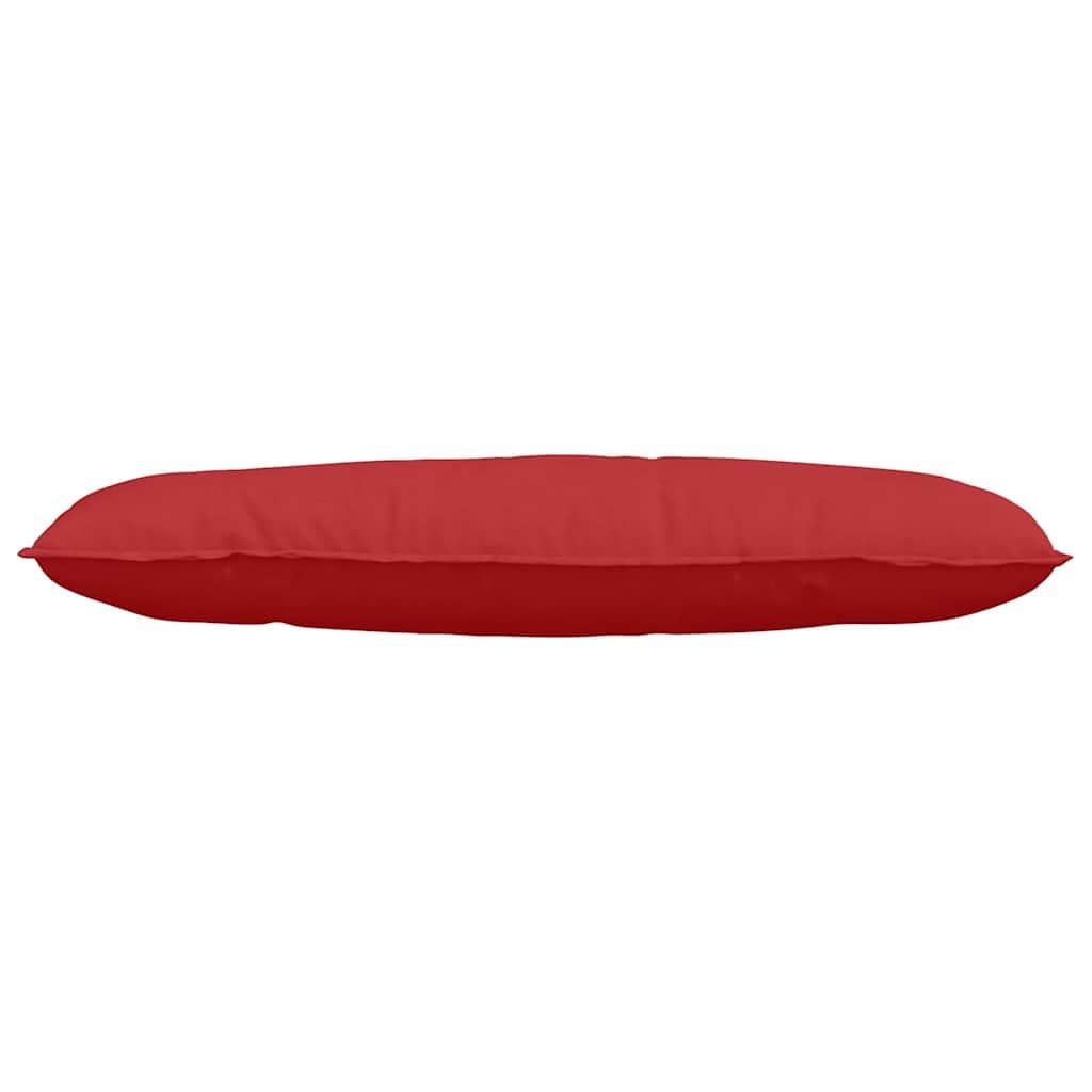 Poduszka pod plecy czerwona tkanina 120 x 19 x 50 cm, ergonomiczna poduszka lędźwiowa z wypełnieniem poliestrowym, podpierająca plecy do biura, sofy, łóżka, fotela i salonu, wygodna pozycja i