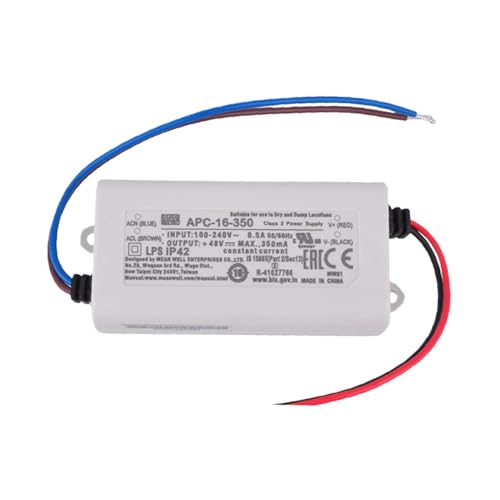 MEAN WELL Fuente Switching LED Driver 16W 12-48V 350mA miniatura 2