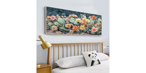 Broderie diamant complète cactus du désert 5D grand format 80x160cm