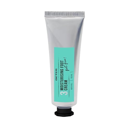 Beter - Crema Idratante per i Piedi Feet Free Con glicerina, mentolo e olio di menta, Idratazione profonda, Calma e rinfresca, Assorbimento rapido, Non appiccicosa, Per piedi secchi e screpolati