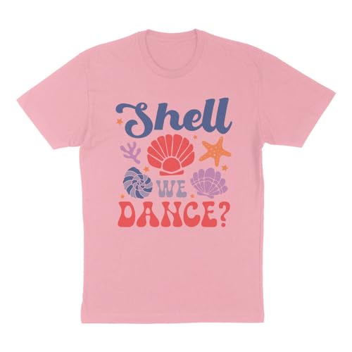 TeesAndTankYou Shell We Dance Shirt Unisex 2X-Large Pink