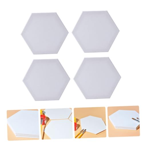 Tablero de pintura al óleo hexagonal de algodón DOITOOL de 4 piezas 8