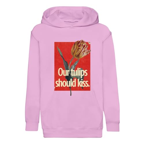 Sweat à capuche enfant Our Tulips Should Kiss style vintage en coton premium