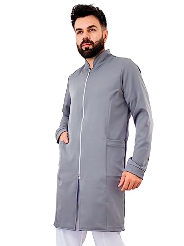 Jaleco masculino gola padre com punho