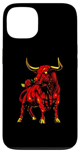 Bull with Rose | Taurina Española | Toro Carcasa para iPhone 13