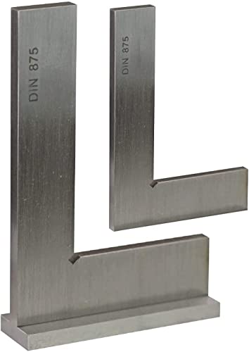 CNC QUALITÄT Angle de contrôle - Équerre de butée - En acier inoxydable - DIN 875 - Différentes tailles - 100 x 70 mm