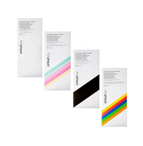 Cricut Smart Paper Sticker Cardstock | White | 14cm x 33cm (5.5" x 13") | 10-Pack | for use Joy (2008870) - Image 2