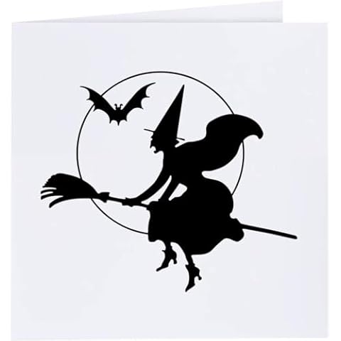 Halloween Witch Greeting Card with Envelope Cover