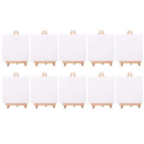 Osmond 10 Set KüNstler Mini Lienzo Set Pintura DIY Dibujo Pequeño Mesa Caballete Regalo