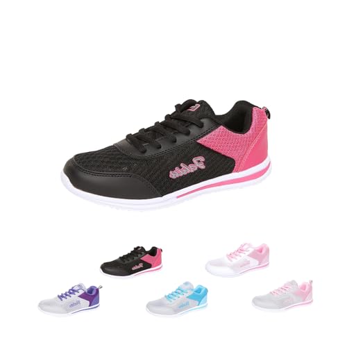 Womens Orthopedic Bowling Shoes, Slip On Breathable Mesh Tennis Shoes, Lightweight Comfortable Soft Soles for Sports & Daily wear