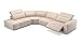 Produktbild Sofanella Sofalandschaft LENOLA Ledercouch Echtleder Big Sofa in Creme S: 302 Breite x 109 Tiefe