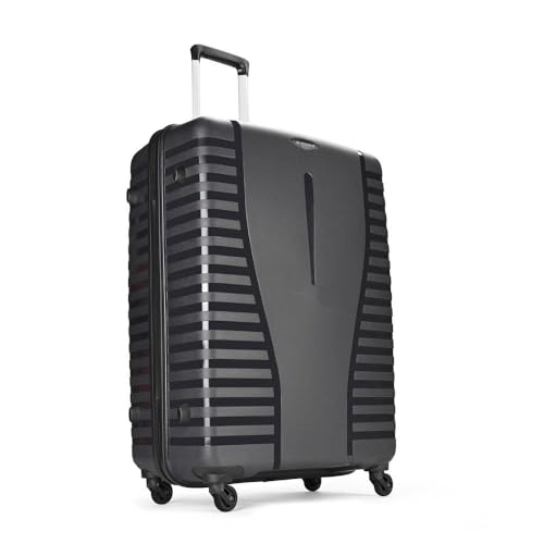 Image of VIP Aristocrat Sonet 2 Pc Set Cabin 55cm (Small) & Check-in 65cm(Medium) 4W Trolley Bags for Travel Hard Case Luggage, Lightweight Bag & Combination Lock|7 Years Warranty (Charcoal Grey)