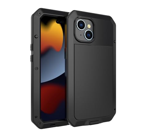 Coque iPhone 15 Gorilla Cover armure métal noir robuste