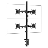 グリーンハウス モニターアーム 4画面 17~32インチ対応 耐荷重各9kg(計36kg) 4軸 3年保証 GH-AMDN4-BK