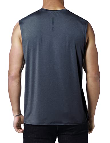 Image of EZRUN Men's Workout Sleeveless Shirts Quick Dry Muscle Swim Shirt Gym Fitness Running Beach Tank Tops