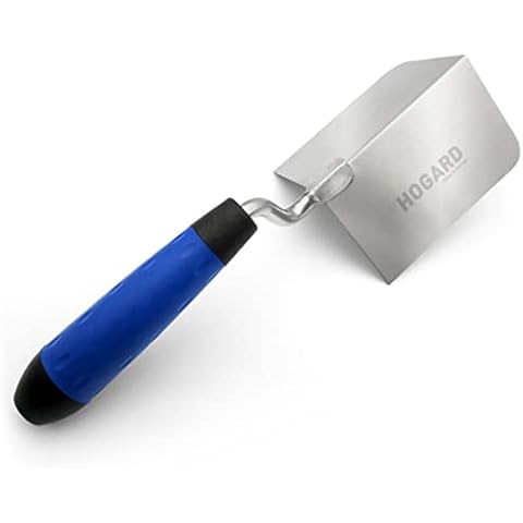 HOGARD Outside Corner Trowel | Best Corner Drywall Tool | Made of Stainless Steel with External Angle and Soft Grip Handle. Cover