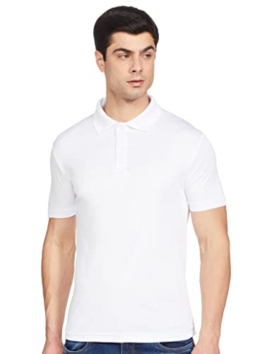 Cazibe Men’S Solid Regular Fit T-Shirt (Cz11118_White L)