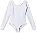 Capezio Little Girls' Team Basics Long Sleeve Leotard,White,T (2-4)