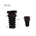KLOOKY 10pcs Cable Gland Connector Rubber Strain Relief Cord Boot Protector 3.5mm 4mm5mm Wire Cable Sleeve Cellphone Charger Power Tool(4mm-Black)