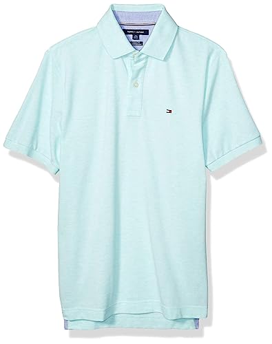 Image of Tommy Hilfiger Men's Short Sleeve Cotton Pique Polo Shirt in Classic Fit