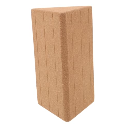 Bloque de corcho para yoga Outanaya triangular, equipo de estiramiento ecológico de alta densidad