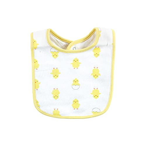 Image of Hudson Baby Unisex Baby Cotton Bib and Sock Set, Eggstra Cute, One Size