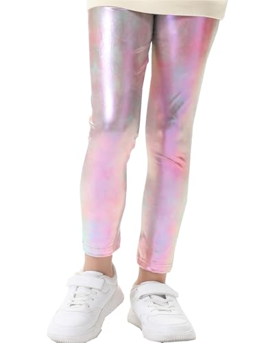 Frogwill Little Girls Sparkly Leggings Tie Dye Pants 10/11Y Pink