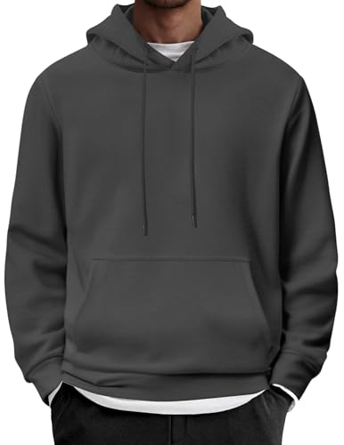 Image of COOFANDY Mens Hoodie Long Sleeve Casual Pullover Hooded Sweatshirt Fashion Drawstring Hoodies with Pocket