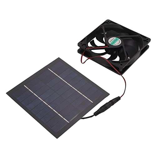 Solarpanel-Lüfter-Kit, 5V 2A 10W Solarpanel-Abluftventilator Solarbetriebener Panel-Abluftventilator Mini-Ventilator…